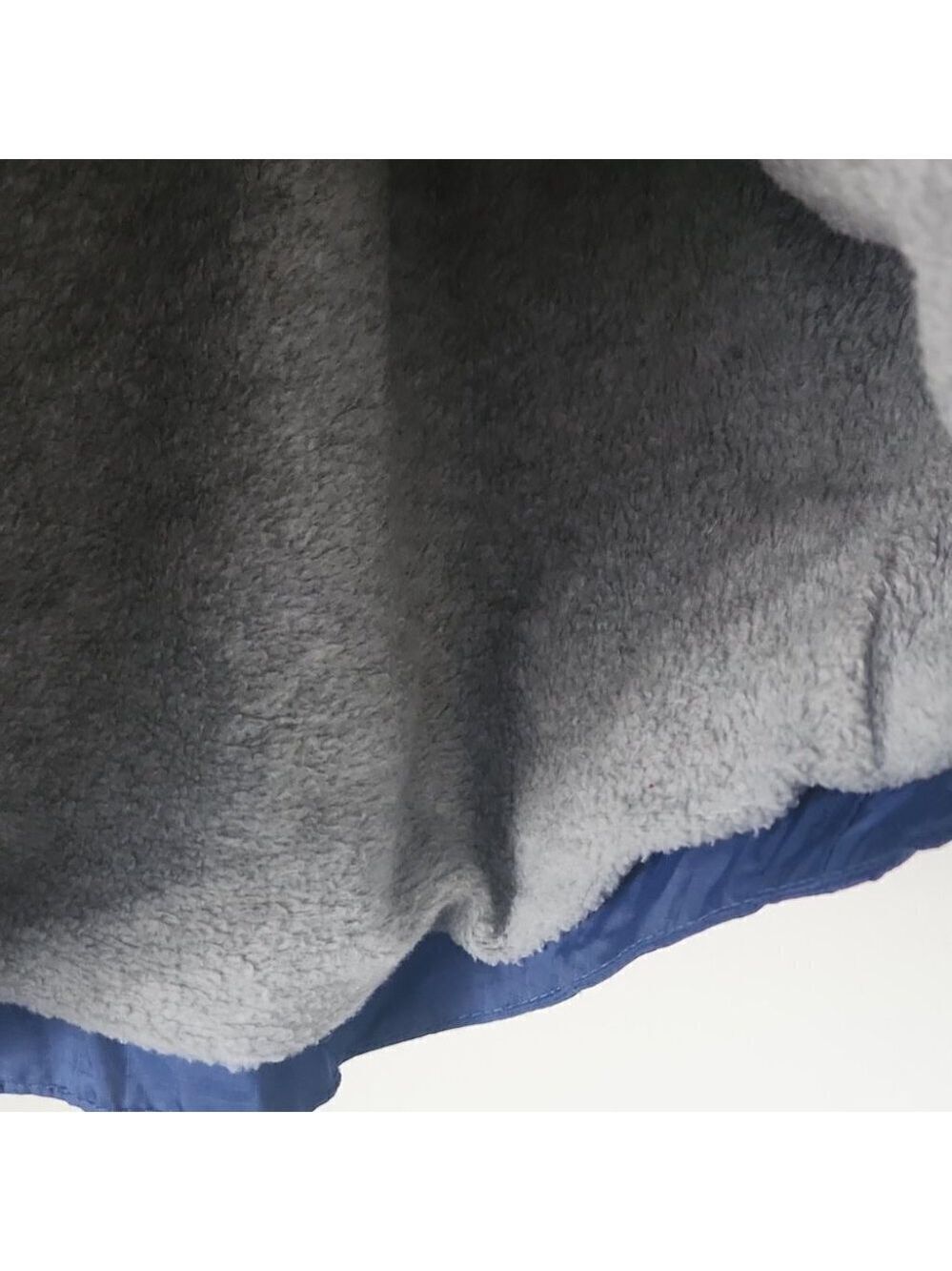 LL BEAN | Windbreaker jacket fleece lined navy girls sz 10 - Picture 7 of 8